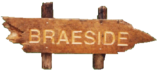 Braeside Sign at Front Entrance.